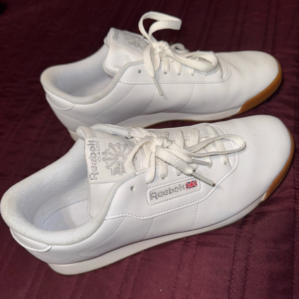 Reebok White Athletic Shoes
